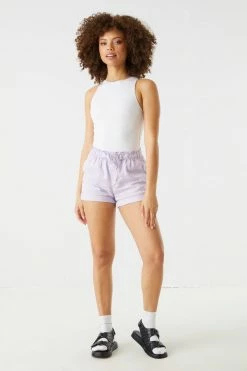 Stitches Ladies Bottoms Self-Tie Paperbag Waist Short