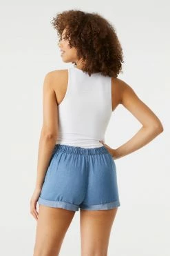 Stitches Ladies Bottoms Self-Tie Paperbag Waist Short