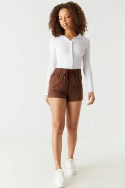 Stitches Ladies Self-Tie Paperbag Waist Shorts