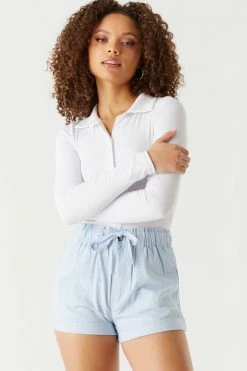 Stitches Ladies Self-Tie Paperbag Waist Shorts