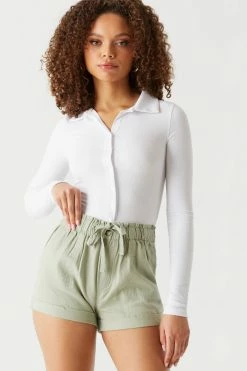 Stitches Ladies Self-Tie Paperbag Waist Shorts