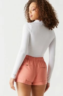 Stitches Ladies Self-Tie Paperbag Waist Shorts