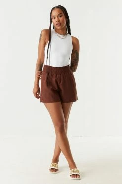 Stitches Ladies Smocked Waist Wide Leg Short Bottoms