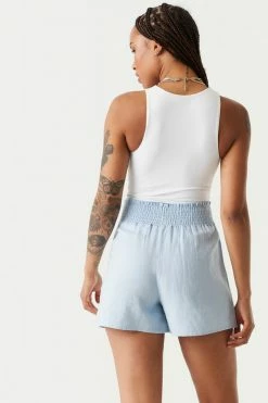 Stitches Ladies Smocked Waist Wide Leg Short Bottoms