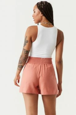 Stitches Ladies Smocked Waist Wide Leg Short Bottoms