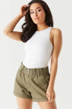 Stitches Ladies Twill Paperbag Short Bottoms