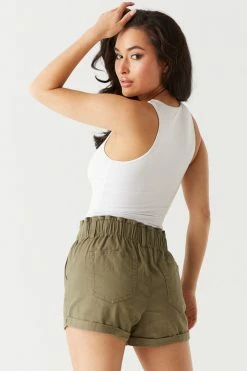 Stitches Ladies Twill Paperbag Short Bottoms