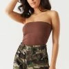 Stitches Ladies Bottoms Camo Twill Paperbag Short