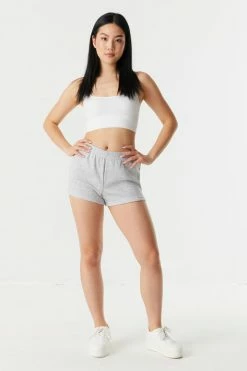 Stitches Ladies Bottoms Pull-On Fleece Sweat Short