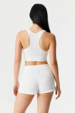 Stitches Ladies Bottoms Pull-On Fleece Sweat Short