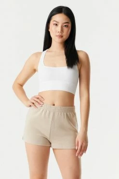 Stitches Ladies Bottoms Pull-On Fleece Sweat Short