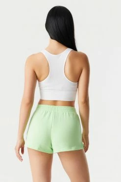 Stitches Ladies Bottoms Pull-On Fleece Sweat Short