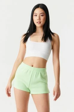 Stitches Ladies Bottoms Pull-On Fleece Sweat Short