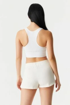 Stitches Ladies Bottoms Pull-On Fleece Sweat Short