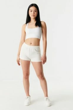 Stitches Ladies Bottoms Pull-On Fleece Sweat Short