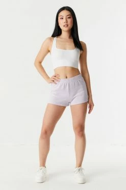 Stitches Ladies Bottoms Pull-On Fleece Sweat Short