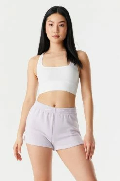 Stitches Ladies Bottoms Pull-On Fleece Sweat Short