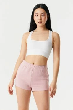 Stitches Ladies Bottoms Pull-On Fleece Sweat Short