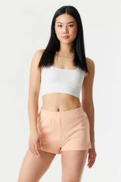 Stitches Ladies Bottoms Pull-On Fleece Sweat Short