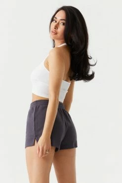 Stitches Ladies Bottoms Pull-On Fleece Sweat Short