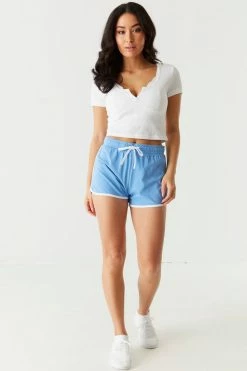 Stitches Ladies Bottoms Contrast Piping Dolphin Short