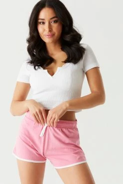 Stitches Ladies Bottoms Contrast Piping Dolphin Short