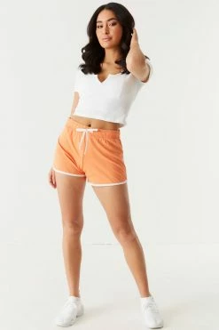 Stitches Ladies Bottoms Contrast Piping Dolphin Short