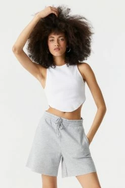 Stitches Ladies High-Rise Fleece Basketball Short Bottoms