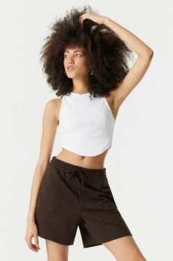 Stitches Ladies High-Rise Fleece Basketball Short Bottoms