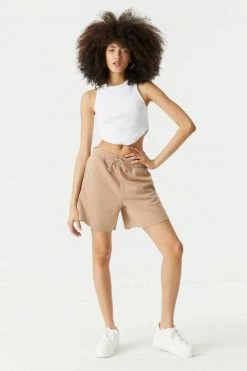 Stitches Ladies High-Rise Fleece Basketball Short Bottoms