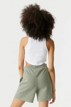 Stitches Ladies High-Rise Fleece Basketball Short Bottoms