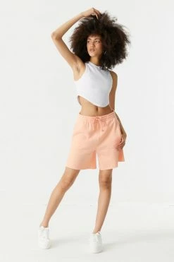 Stitches Ladies High-Rise Fleece Basketball Short Bottoms