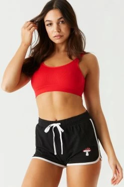 Stitches Ladies Mushroom Graphic Dolphin Short Bottoms