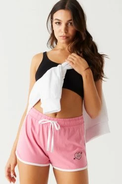 Stitches Ladies Love Heart Graphic Dolphin Short Bottoms