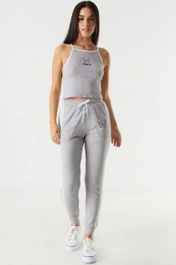 Stitches Ladies Soft High Neck Graphic Cropped Tank