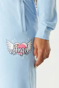 Stitches Ladies Bottoms Soft Fleece Angel Graphic Jogger