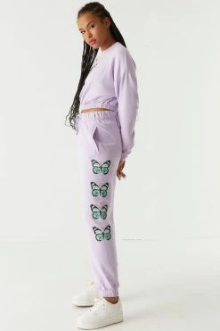 Stitches Ladies Bottoms Soft Fleece Graphic Jogger