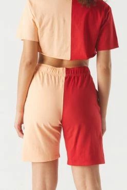 Stitches Ladies Split Print Double Graphic Basketball Short Bottoms 5 Stitches Ladies Split Print Double Graphic Basketball Short Bottoms