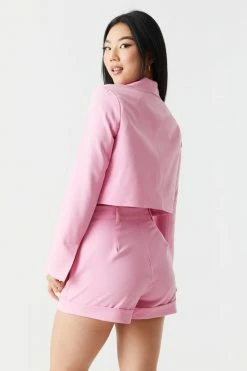 Stitches Ladies Tailored Single Button Cropped Blazer