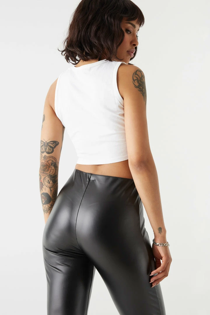 Stitches Ladies Pointed Hem Freedom Graphic Cropped Tank Top 2 Stitches Ladies Pointed Hem Freedom Graphic Cropped Tank Top