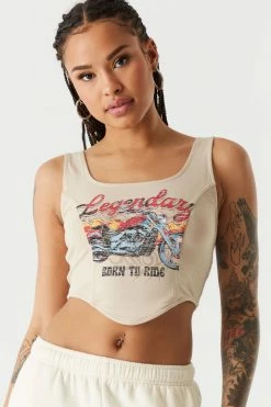Stitches Ladies Tops Legendary Graphic Corset Tank