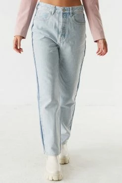 Stitches Ladies Refuge Jeans Refuge 90's Ultra High-Rise Two-Tone Mom Jean