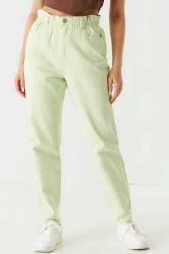 Stitches Ladies Refuge Jeans Refuge Paperbag Waist Twill Mom Jean