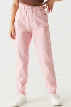 Stitches Ladies Refuge Jeans Refuge Paperbag Waist Twill Mom Jean