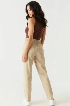 Stitches Ladies Refuge Jeans Refuge Paperbag Waist Twill Mom Jean