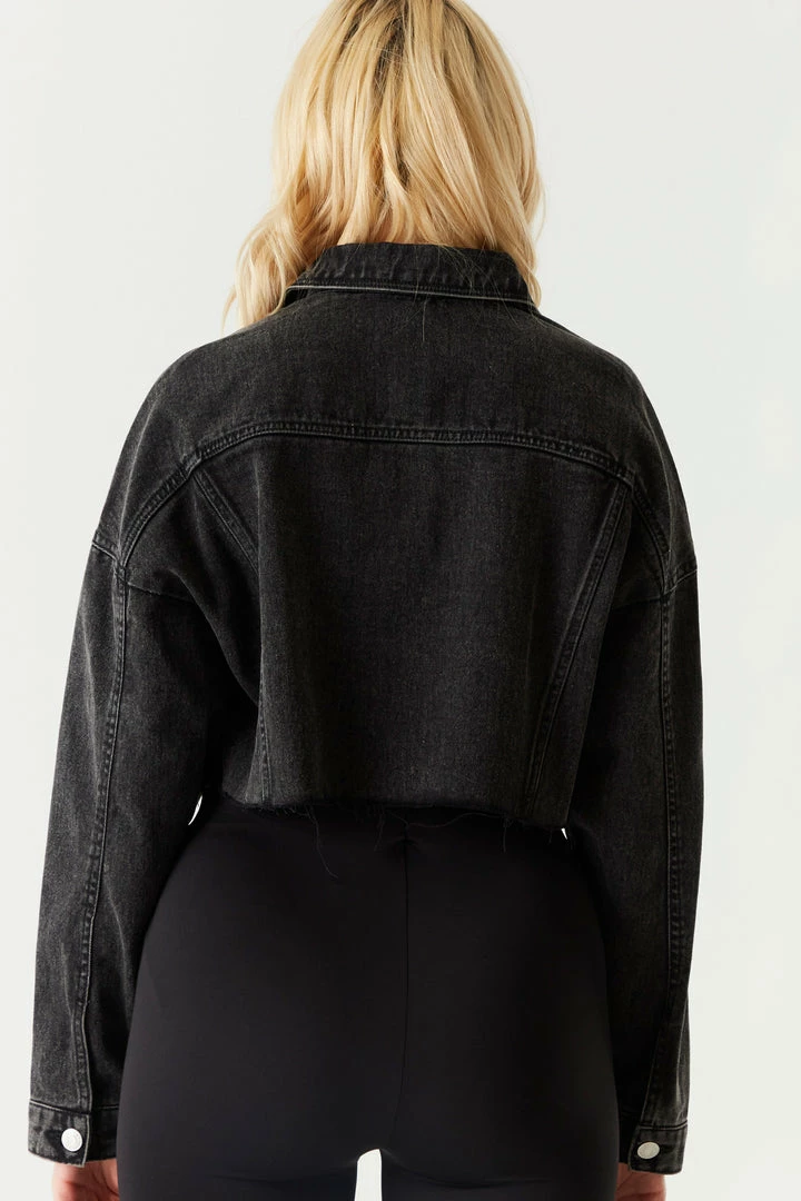 Stitches Ladies Oversized Cropped Denim Jacket Denim Jackets 2 Stitches Ladies Oversized Cropped Denim Jacket Denim Jackets