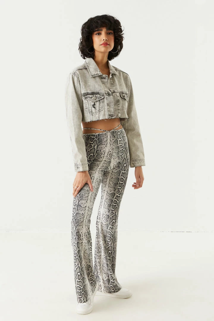 Stitches Ladies Denim Jackets Refuge Cut-Off Grey Wash Distressed Denim Jacket 3 Stitches Ladies Denim Jackets Refuge Cut-Off Grey Wash Distressed Denim Jacket