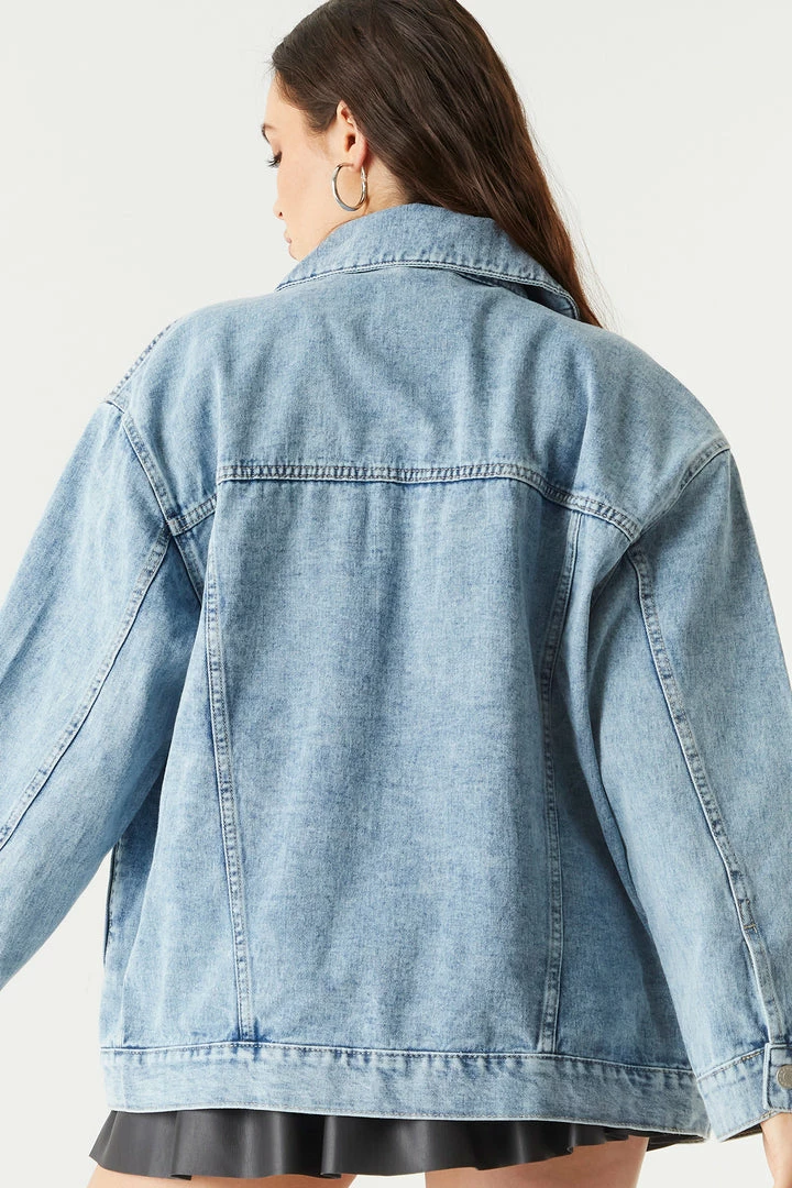 Stitches Ladies Denim Jackets Oversized Denim Jacket 2 Stitches Ladies Denim Jackets Oversized Denim Jacket