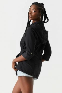 Stitches Ladies Jackets + Coats Basic Lightweight Hooded Zip-Up Jacket