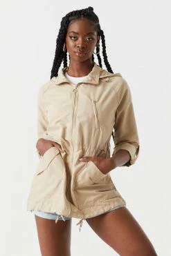 Stitches Ladies Jackets + Coats Basic Lightweight Hooded Zip-Up Jacket